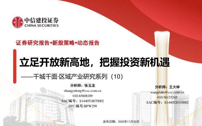宏观研究-千城千面·区域产业研究系列(10)：立足开放新高地，把握投资新机遇-中信建投[]-20251130【25页】