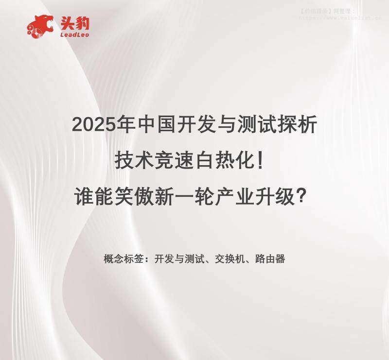 信息技术-2025年中国开发与测试探析：技术竞速白热化！谁能笑傲新一轮产业升级？-头豹研究院[袁栩聪,莫舒棋]-20251223【18页】