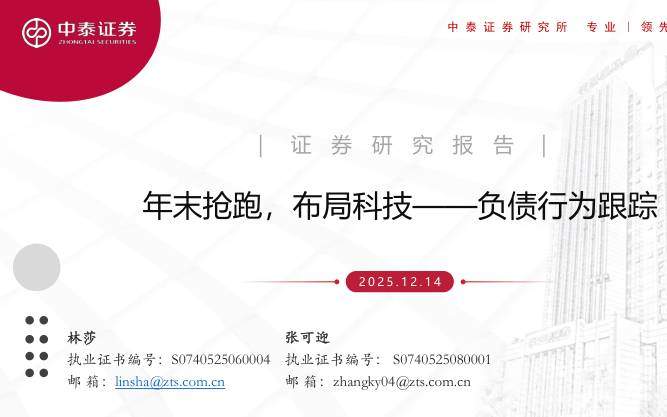 主题策略-负债行为跟踪：年末抢跑，布局科技-中泰证券[]-20251214【29页】